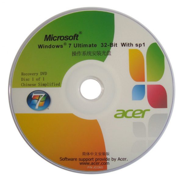 宏碁(Acer)Windows7旗舰版X64位OEM官方原版光盘ISO镜像下载
