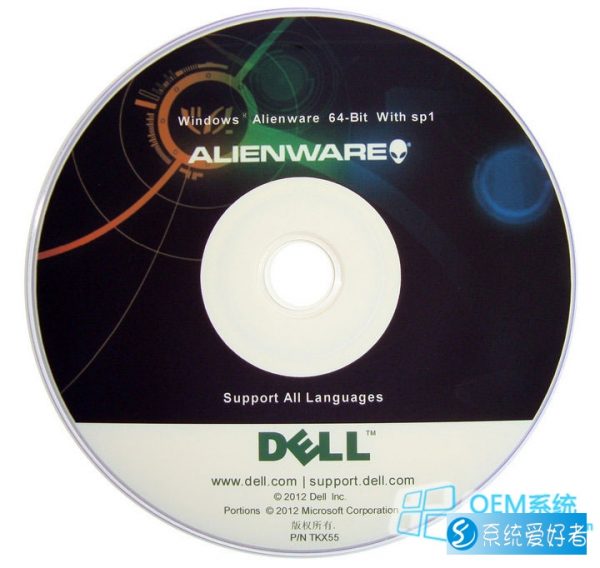外星人英文版系统|Alienware Edition SP1 x64|Windows 7 ULTIMATE|OEM原版系统下载